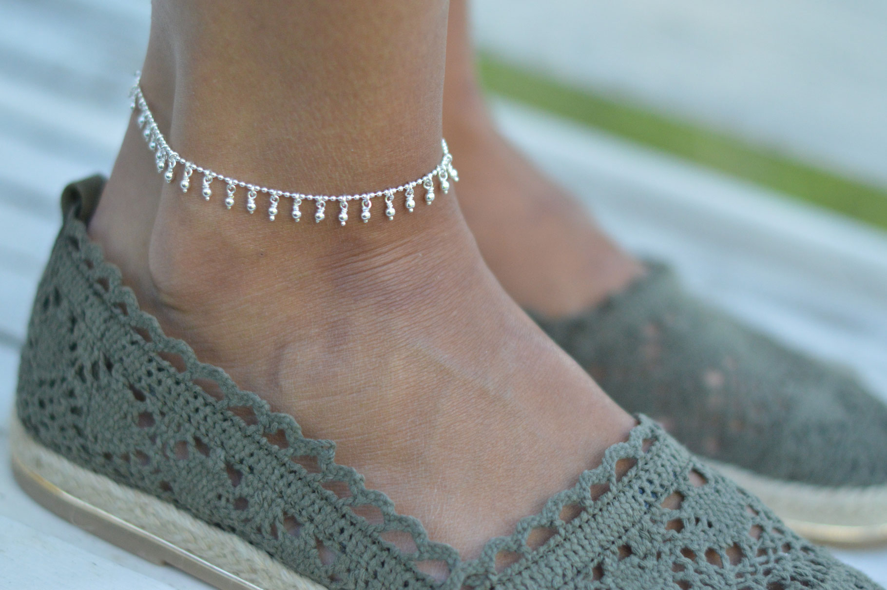 FUSSKETTCHEN MIT VIELEN CHUGELI SILBER ART. NR. FR21 | Liäblingsstück