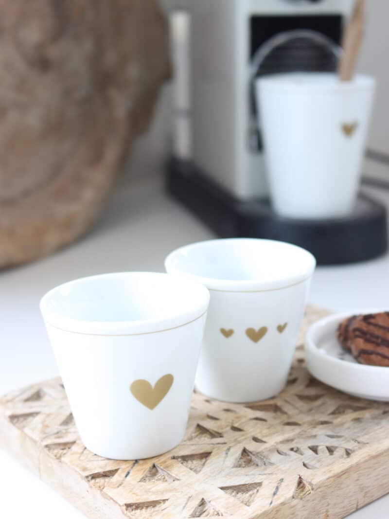 ESPRESSO CUP Herzli gold KRASILNIKOFF ART NR. K65