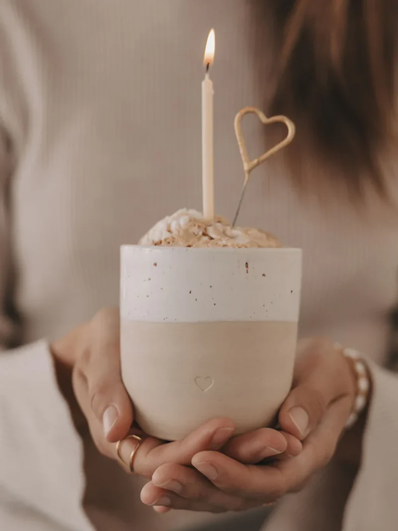 Becher gross Herz  Eulenschnitt ES 31