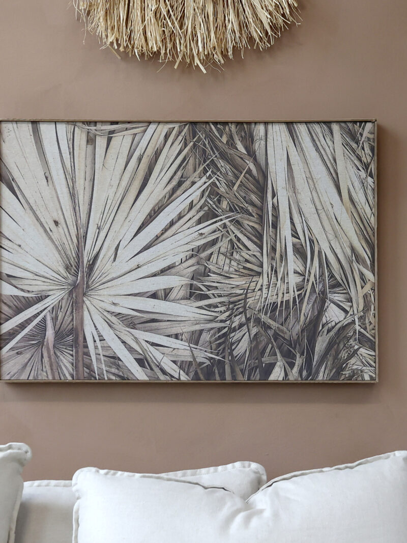 Bild mit Palmenblatt Art. nr. CHA22031100