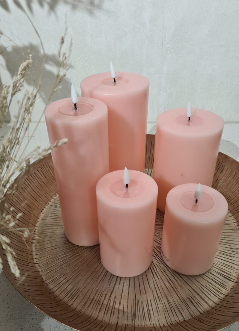 SALE DELUXE Homeart LED Kerzen Light Pink Art. Nr. 0146-1