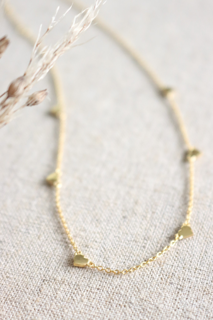 Gold  Halskette Herzchen Argento Art. nr. SC 11