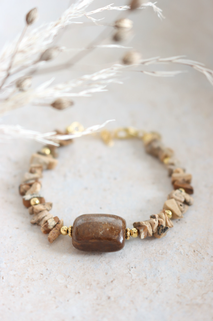 Gold Armband Hadley Landschaftsjaspis Argento Art. Nr. AGB4.0540M2