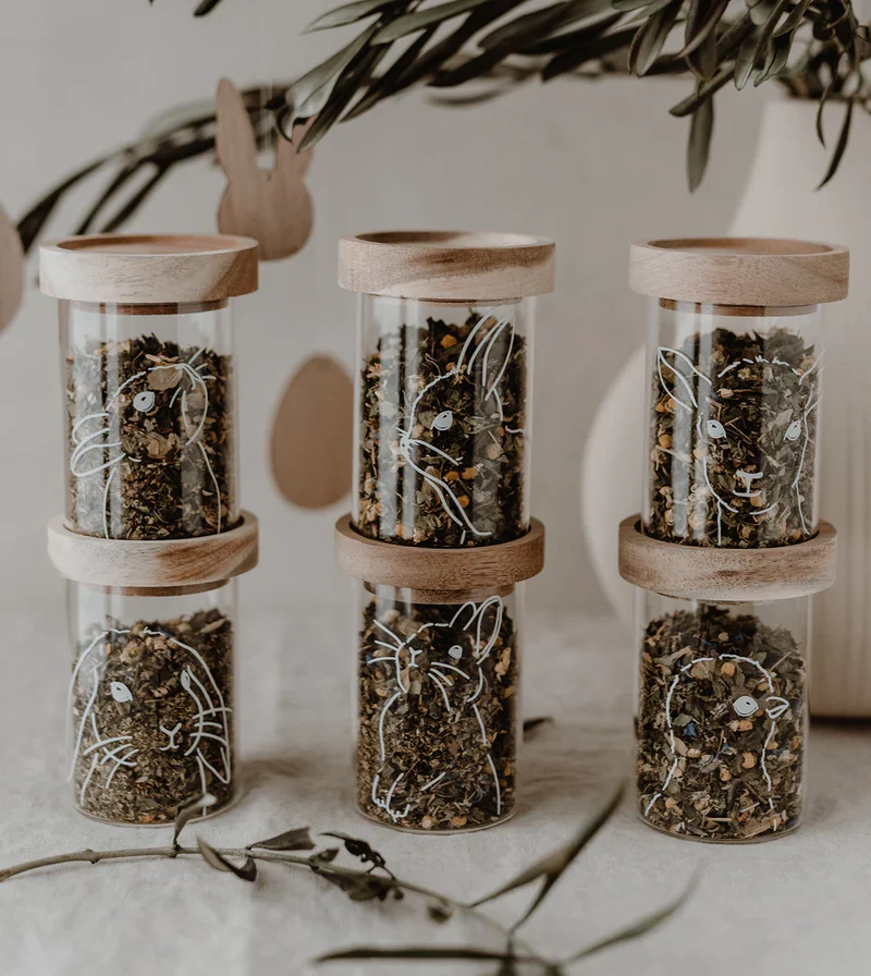 Mini Vorratsgläser Ostern im 6er Set Eulenschnitt E 045