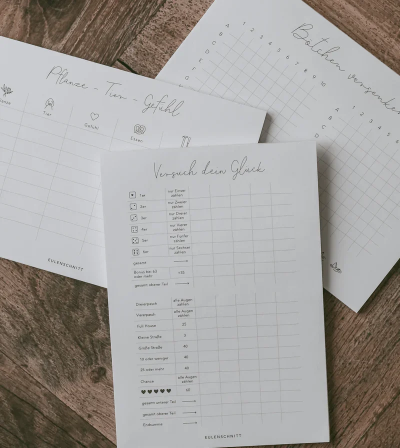 Block Versuch dein Glück  Eulenschnitt E 946