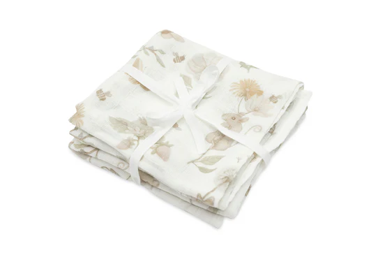 Musselin Nuschi  70x70cm Dreamy Mouse - 2 Stück Art nr. Jo74