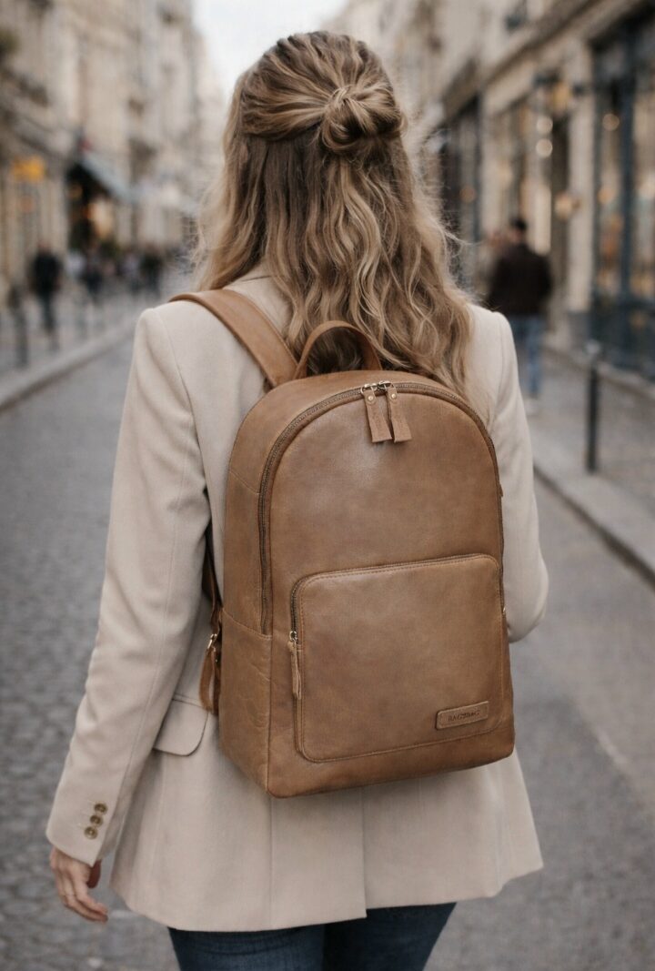 Lederrucksack Ornas bag2bag Art nr. b988