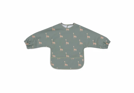 Lätzchen wasserdicht mit Ärmeln jungle jambo green  Artnr 377099