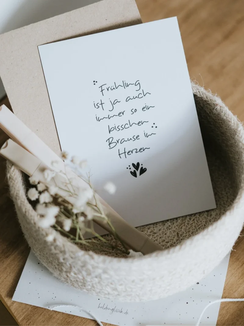 Postkarte Frühling Heldenglück Art nr. H180