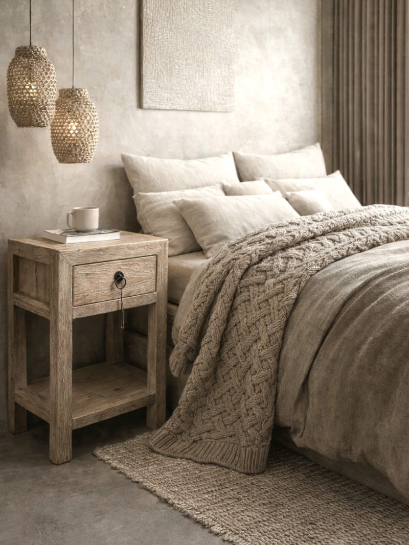 Unikat Ulmen Nachttisch Lulu Art nr. P 76q