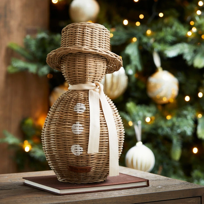 Rustic Rattan Snowman Riviera Maison Art nr. R 98