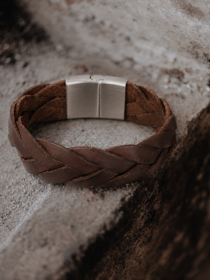 Herren Leder Armband braun Brace IXXXI Art nr- IX922
