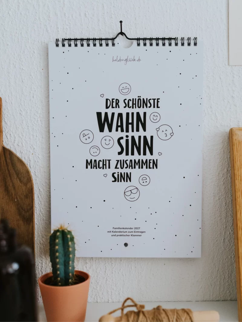 Familienkalender 2027  Heldenglück Art. Nr. H 98
