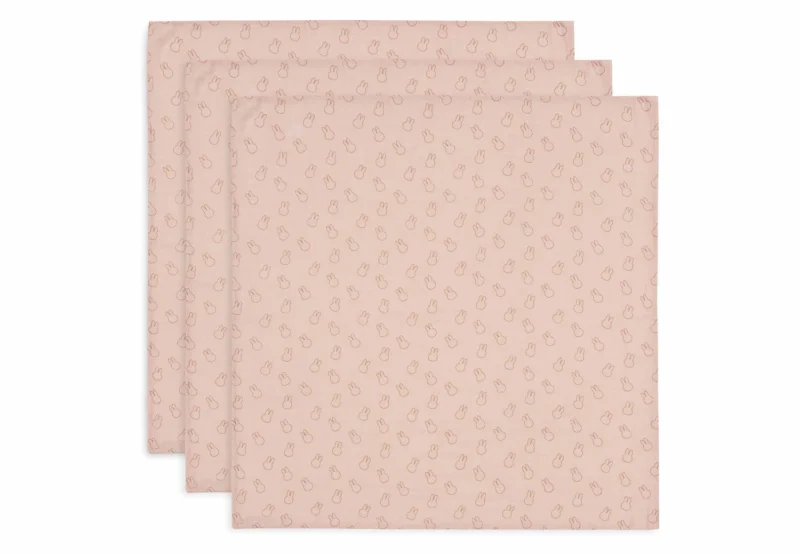 Spucktuch Nuschi 70x70cm -Miffy Silhouettes rosa  3 Stück nr. Jo 32 – Bild 3