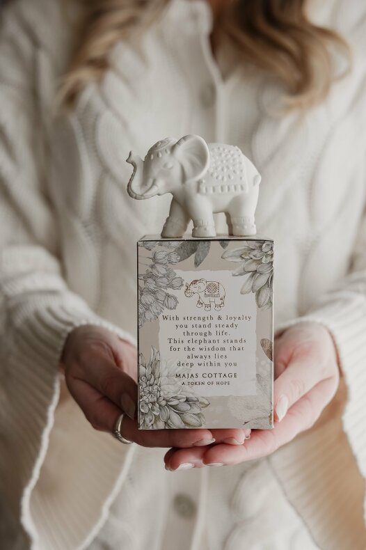 Majas TOKEN GLÜCKSFIGUR - Elefant Majas Cottage Art nr. Mg88