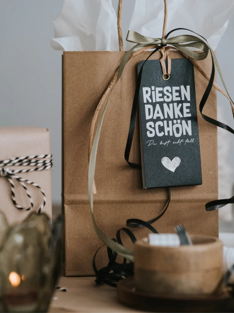Riesen Dankeschön · Geschenkanhänger  mit Gewürz Heldenglück Art nr. H12
