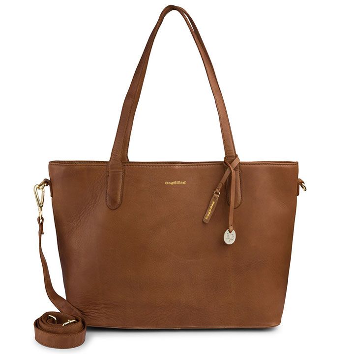 Ledertasche paris gold Cognac bag2bag Art nr. B13