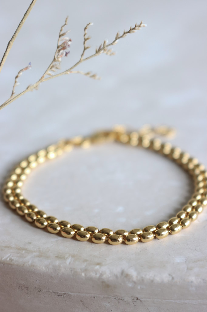 Gold Armband Doppelreihig oval Art. nr.AB41-312
