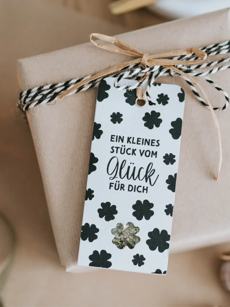Stück vom Glück · Geschenkanhänger mit Gewürz Heldenglück Art nr. H15