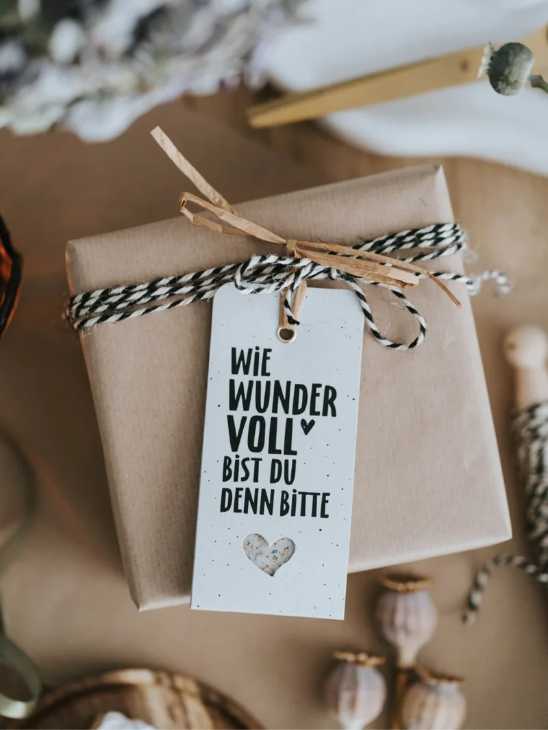 Wie wundervoll · Geschenkanhänger mit Gewürz Heldenglück Art nr. H11