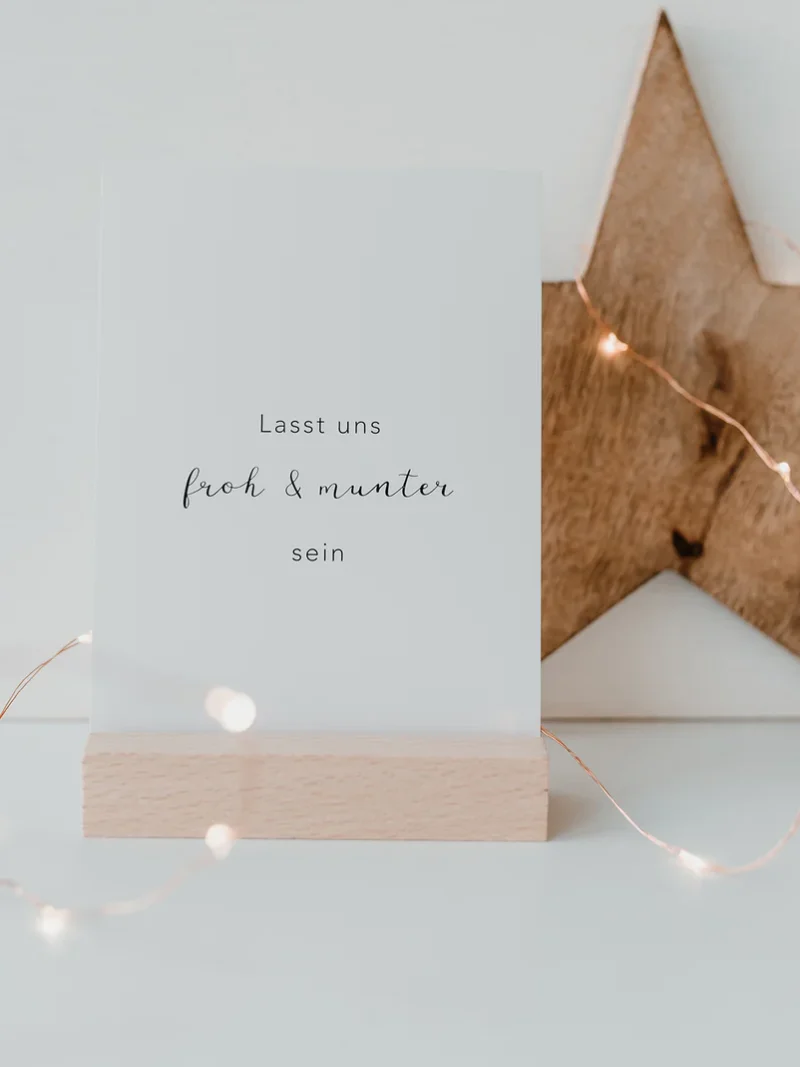 Postkarte froh und munter Eulenschnitt Art nr. E1964