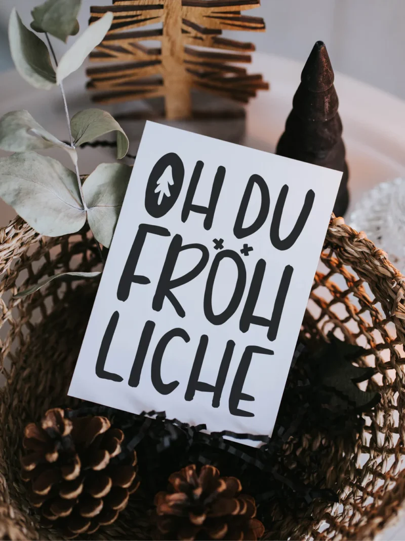 Oh du fröhliche · Postkarte Heldenglück Art nr. H 908