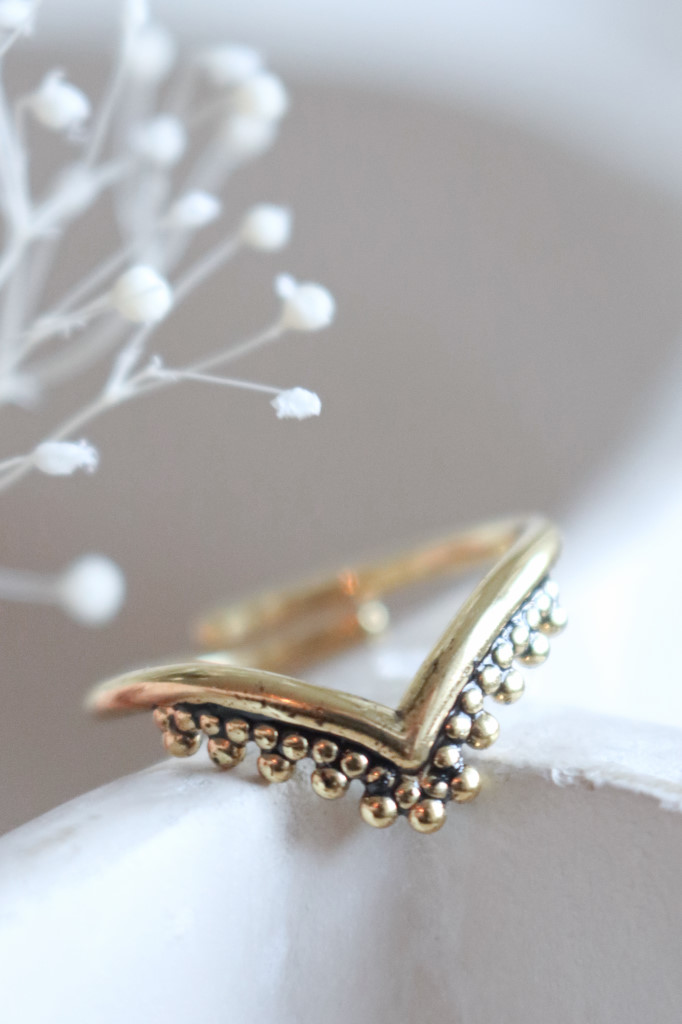 Gold Fingerring Iva geschwärzt Art. nr. FR1411078