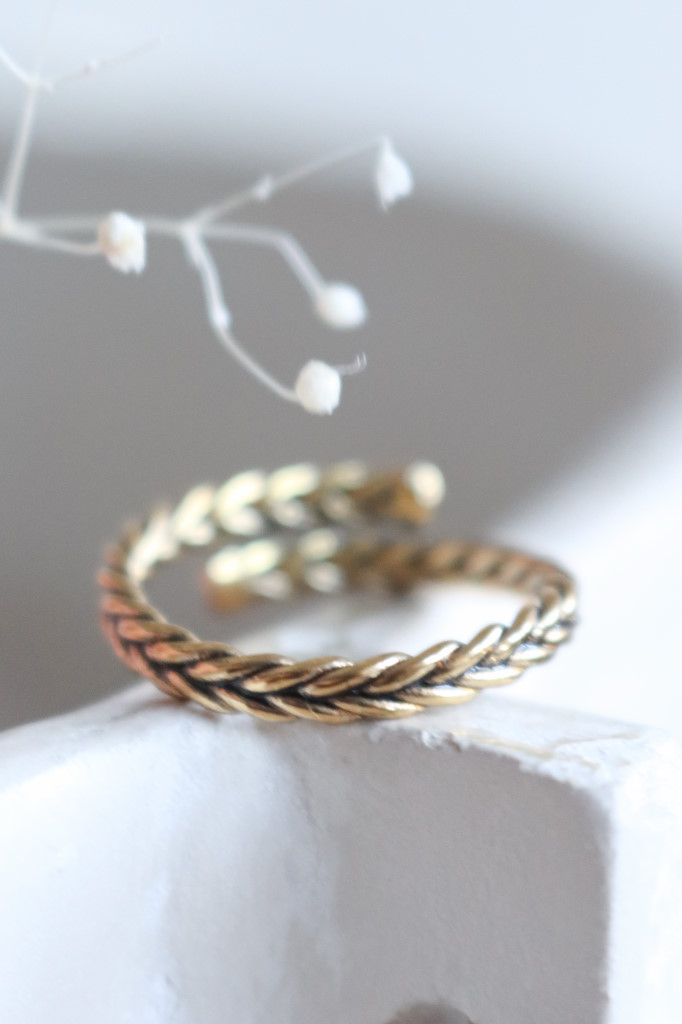 Gold Fingerring Kalea geschwärzt Art. nr. FR1411081