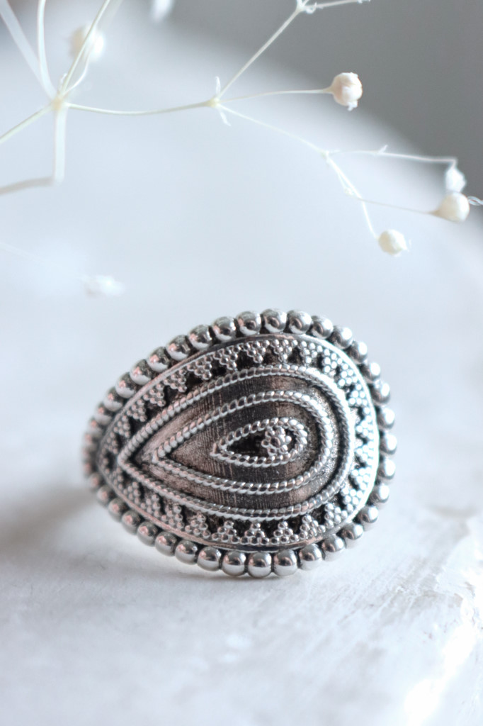 Silber Fingerring Elma geschwärzt Art. nr. FR101840