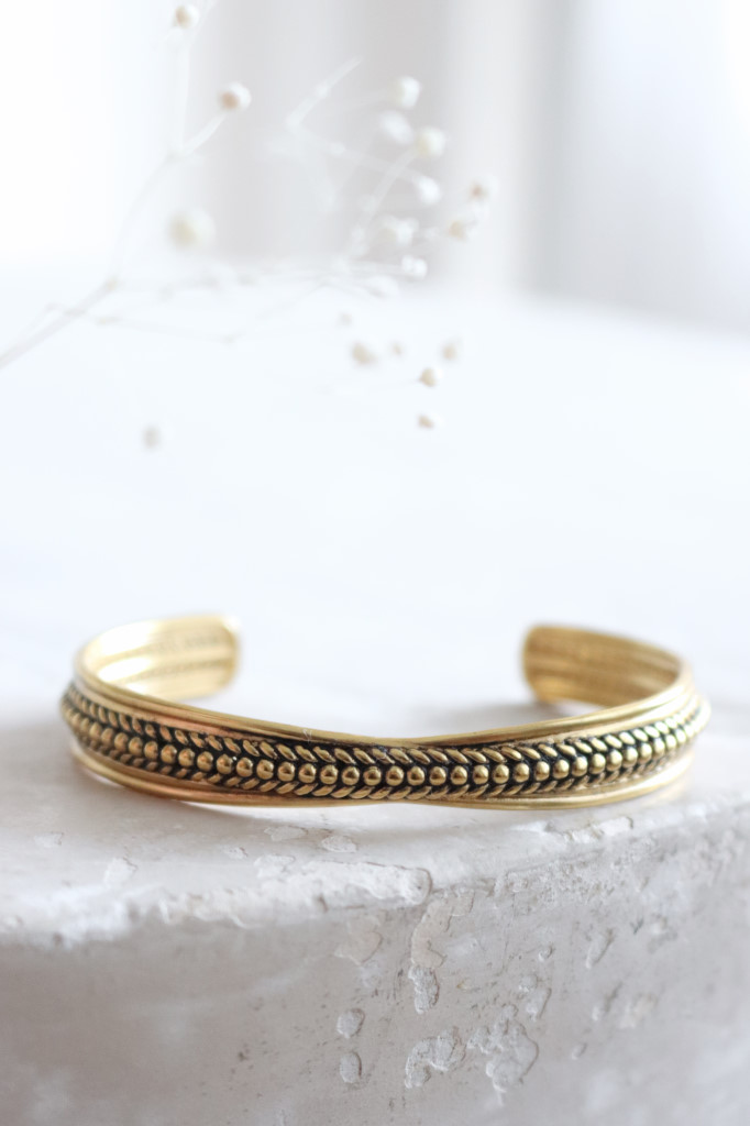 gold Armspange Carla geschwärzt Art. nr. AS1411007