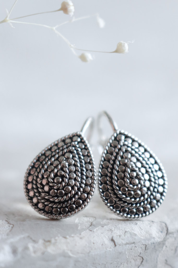 Silber Ohrenhänger Troppa geschwärzt Art. nr. OHs107893