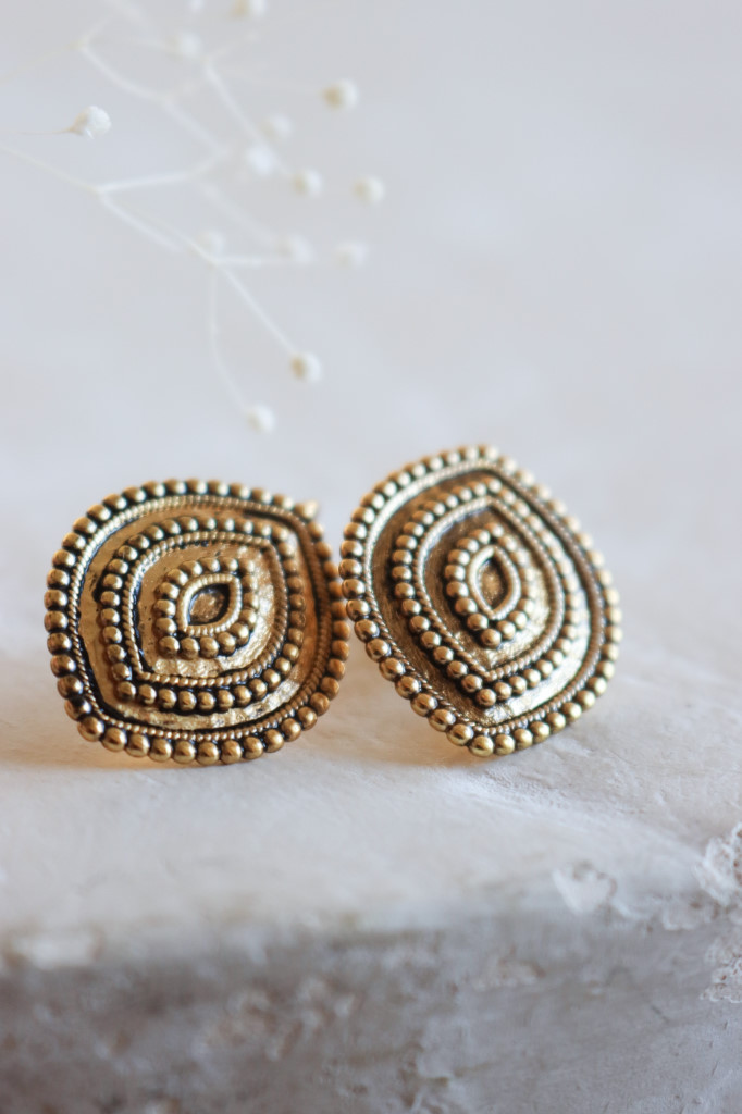 Gold Ohrenhänger Calista geschwärzt Art. nr. OHs141-7894