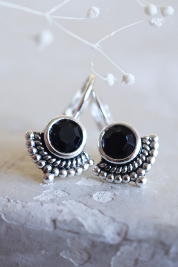 Silber Ohrenhänger Judy geschwärzt schwarz Art. nr. OHs9696CHJT