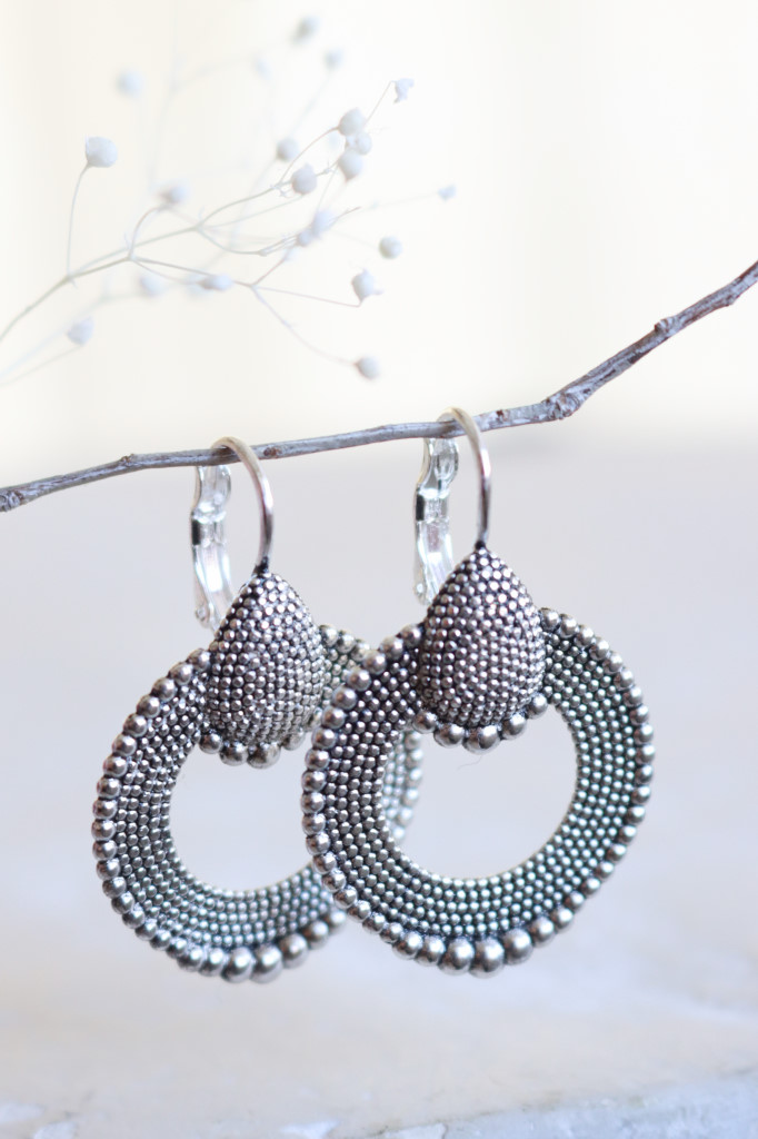 Silber Ohrenhänger Viktoria geschwärzt Art. nr. OHs10-1041