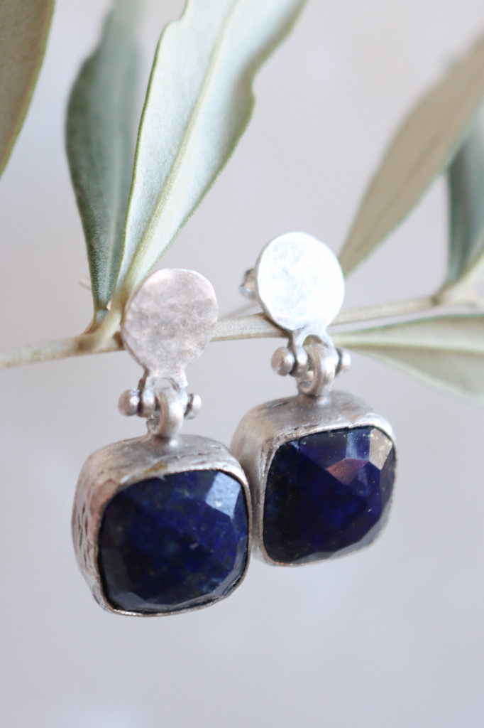 Silber Ohrstecker Inga Lapislazuli TCS Art. nr.IFE09BCS