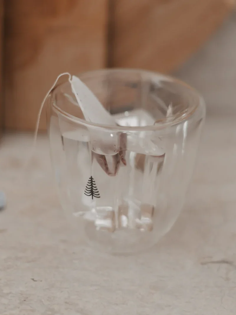 Doppelwandiges Tannenglas Tanne 200 ml  Eulenschnitt Art nr. E 698