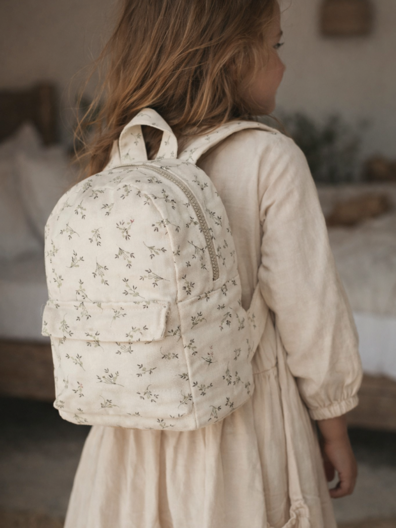 Kinder Rucksack mini olive bloom  Art nr. Bs 955