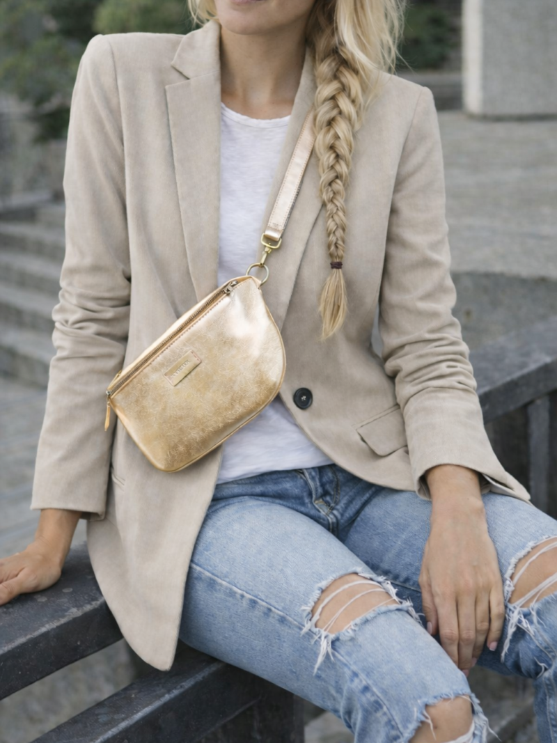 Gürtel / Umhängetasche Verona  gold Bag2Bag art nr. B72