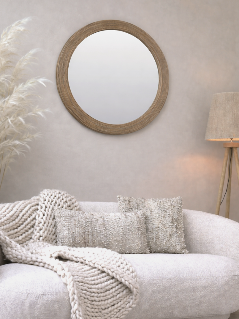 Spiegel  PIEDRE Rattan braun Ar nr. Lv 089