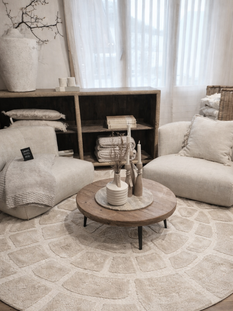 Teppich Ø220 cm BAJELO beige Art nr. Lv 98