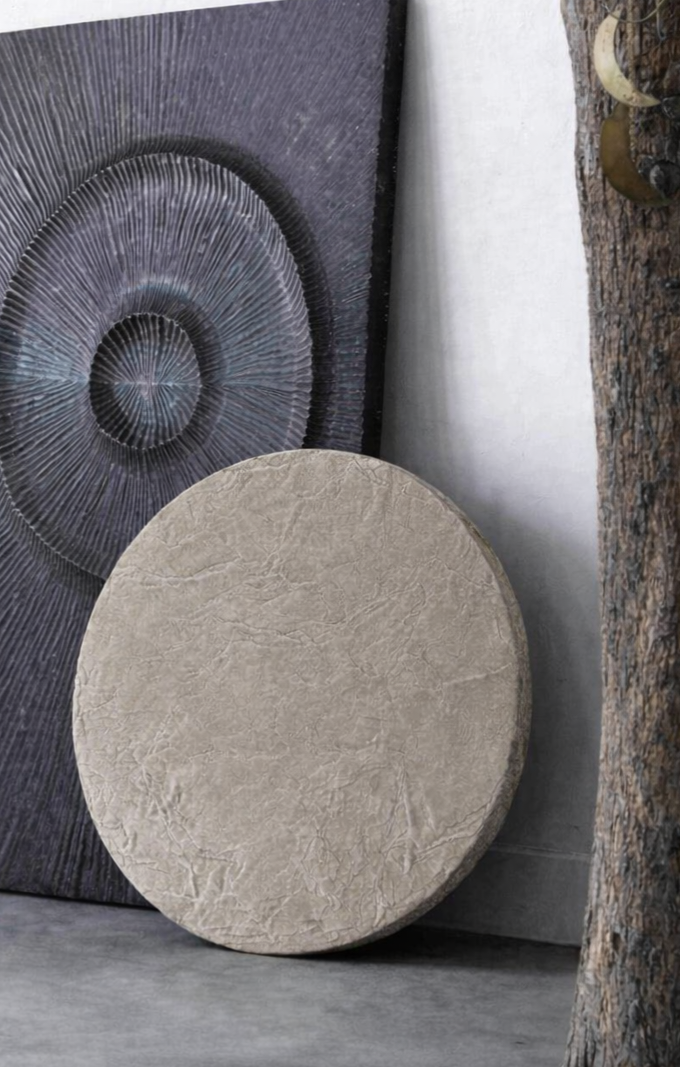 Wandbild Jaslena Beige  cement  round rock L Art nr. Pmd 87