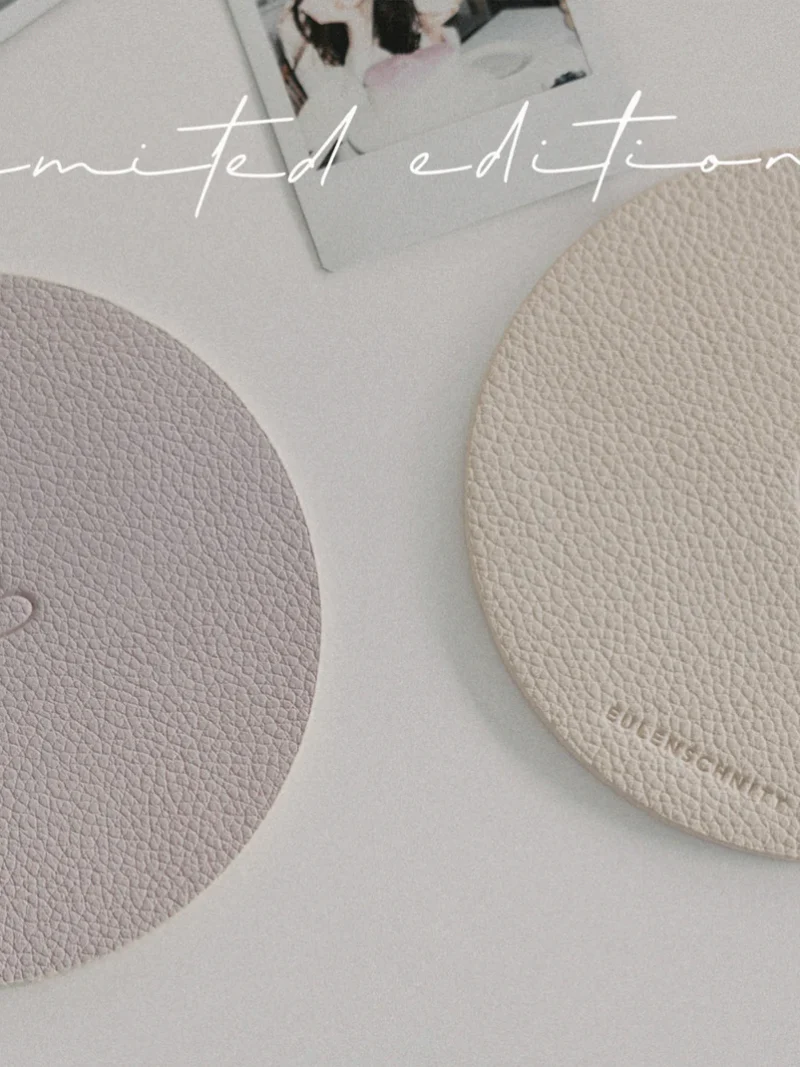 Limitierte Wendbare Untersetzer Herz 2er Set Flieder Eulenschnitt Art nr. E83