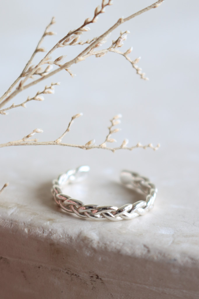 Silber Zehenring Zopf Art. Nr. OH9431