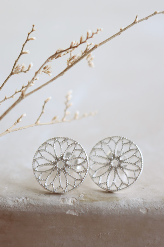 Silber Ohrstecker Rania Blume Art. nr. OH56-0437