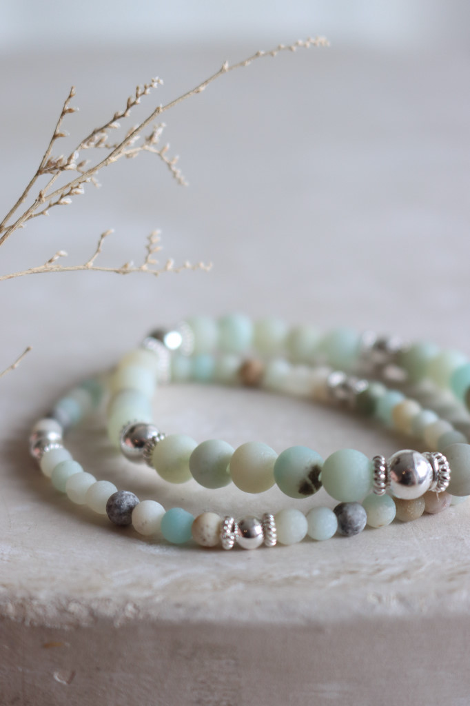 Silber Armband Elle  matt AmazonitArt. nr. AB60-2-019