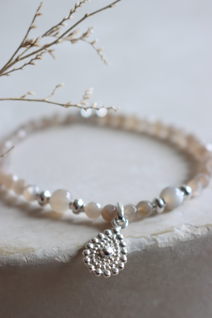 Silber Armband Clearly Chocolat Mondstein Da Shanti Art. nr. AB88-2158-06-2