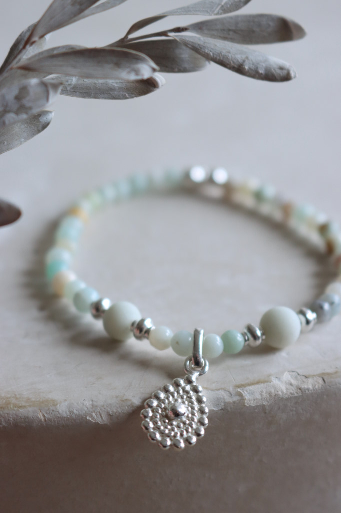 Silber Armband Clearly Amazonit matt Da Shanti Art. nr. AB88-2158-04-2