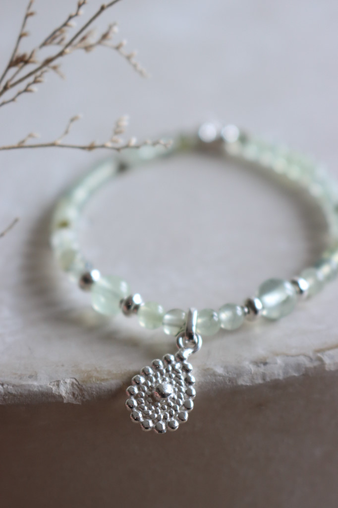 Silber Armband Clearly Serpentin Lindengrün Da Shanti Art. nr. AB88-2158-05-2