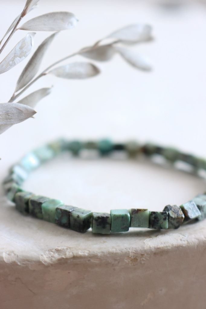 Würfel Armband Afrik. Türkis Art. nr. AB8432