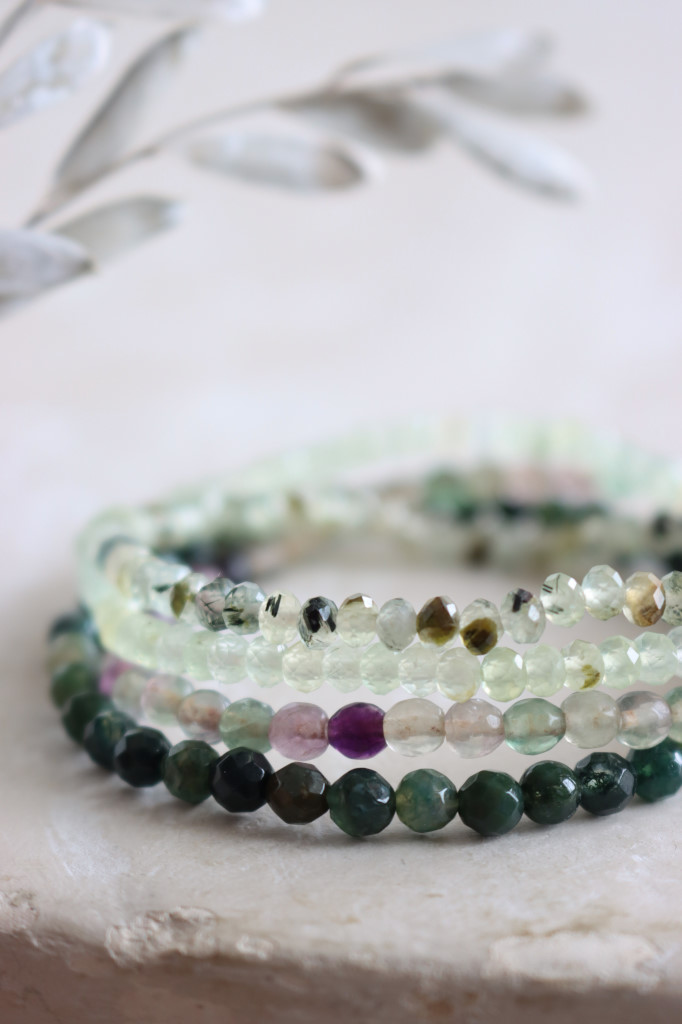 Einfaches Edelstein Armband fac. 4mm  Art. Nr. AB5161